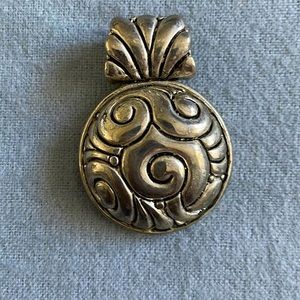 Vintage pewter pendant
